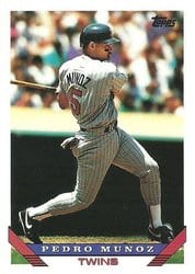 1993 Topps Base Set Pedro Munoz #119 card