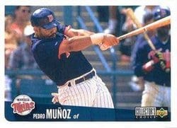1996 Collector's Choice Base Set Pedro Munoz #202 card
