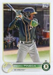 2022 Topps Pro Debut Base Set Pedro Pineda #PD-49 card