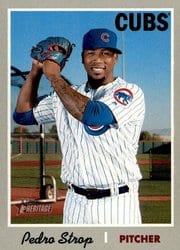 2019 Topps Heritage Base Set Pedro Strop #346 card