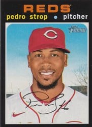 2020 Topps Heritage Base Set Pedro Strop #649 card