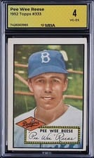 1952 Topps Pee Wee Reese #333 card