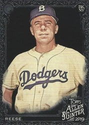 2019 Topps Allen & Ginter X Base Set Pee Wee Reese #290 card