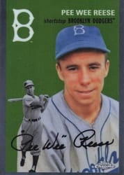 2023 Topps Chrome Platinum Anniversary Base Set Pee Wee Reese #458 card