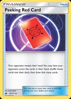 Crimson Invasion Peeking Red Card #97 card