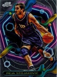 2023-24 Topps Chrome Cosmic Base Set Peja Stojaković #108 card