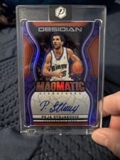 2024-25 Panini Obsidian Magmatic Signatures Peja Stojakovic #MS-PJA card
