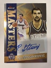 2025-26 Finest Masters Autographs Peja Stojakovic #MA-PS card