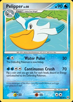 2009 Arceus Pelipper #24 card