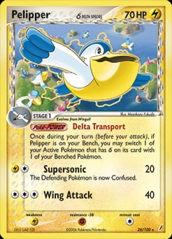 2006 Crystal Guardians Pelipper δ #26 card