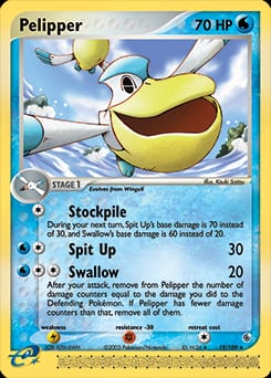 Ruby & Sapphire Pelipper #19 card