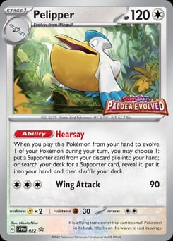 Scarlet & Violet Black Star Promos Pelipper #22 card
