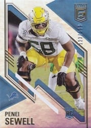 2021 Donruss Elite Base Set Penei Sewell #197 card