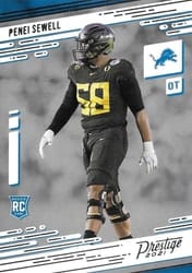 2021 Panini Prestige Base Set Penei Sewell #243 card