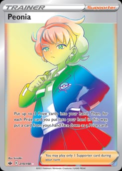 Chilling Reign Peonia #219 card