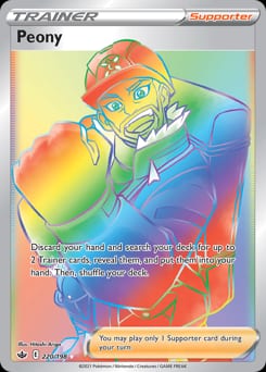 Chilling Reign Peony #220 card