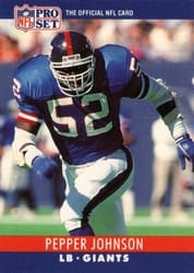 1990 Pro Set Base Set Pepper Johnson #226 card