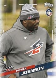 2019 Topps AAF Base Set Pepper Johnson #78 card