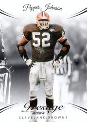 2024 Panini Prestige Base Set Pepper Johnson #74 card