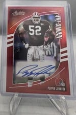 2025 Panini Absolute Iconic Ink Pepper Johnson #II-PJN card
