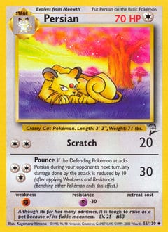 Base Set 2 Persian #56 card