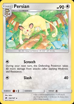 Burning Shadows Persian #102 card