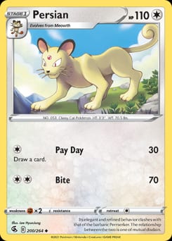 Fusion Strike Persian #200 card
