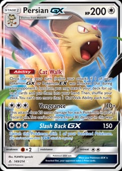Unbroken Bonds Persian-GX #149 card