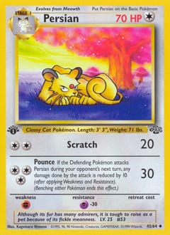 1999 Jungle Persian #42 card