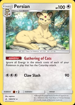 Unbroken Bonds Persian #148 card
