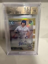 2019 Bowman Chrome Rookie Autographs Pete Alonso Gold Refractor #CRA-PA card