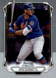 2019 Bowman Sterling Base Set Pete Alonso #BSR-61 card