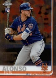 2019 Topps Chrome Base Set Pete Alonso #204 card