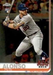 2019 Topps Chrome Update Base Set Pete Alonso #86 card