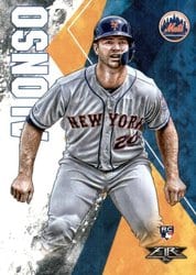 2019 Topps Fire Base Set Pete Alonso #128 card