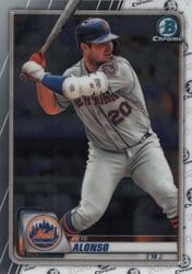 2020 Bowman Chrome Base Set Pete Alonso #65 card