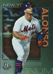2020 Bowman Platinum Base Set Pete Alonso #49 card