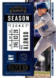 2020 Panini Contenders Base Set Pete Alonso #89 card