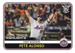 2020 Topps Big League Base Set Pete Alonso #287 card
