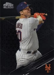 2020 Topps Chrome Black Base Set Pete Alonso #15 card