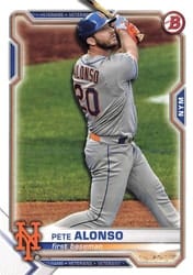 2021 Bowman Base Set Pete Alonso #86 card