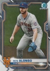 2021 Bowman Chrome Base Set Pete Alonso #41 card