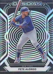 2021 Panini Chronicles Obsidian Pete Alonso #12 card