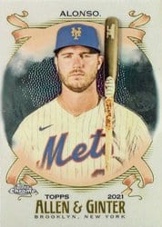 2021 Topps Allen & Ginter Chrome Base Set Pete Alonso #10 card