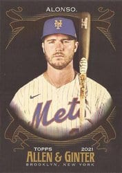 2021 Topps Allen & Ginter X Base Set Pete Alonso #10 card
