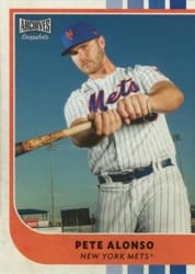 2021 Topps Archives Snapshots Base Set Pete Alonso #5 card
