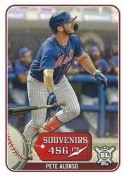 2021 Topps Big League Souvenirs Pete Alonso #SO-19 card