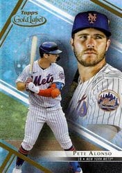 2021 Topps Gold Label Base Set Pete Alonso #88 card