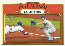 2021 Topps Heritage Base Set Pete Alonso #32 card