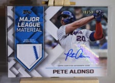 2021 Topps Major League Material Autographs Series 1 Pete Alonso #MLMA-PA card